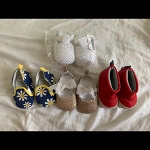 Bundle of baby shoes size 3-6 months